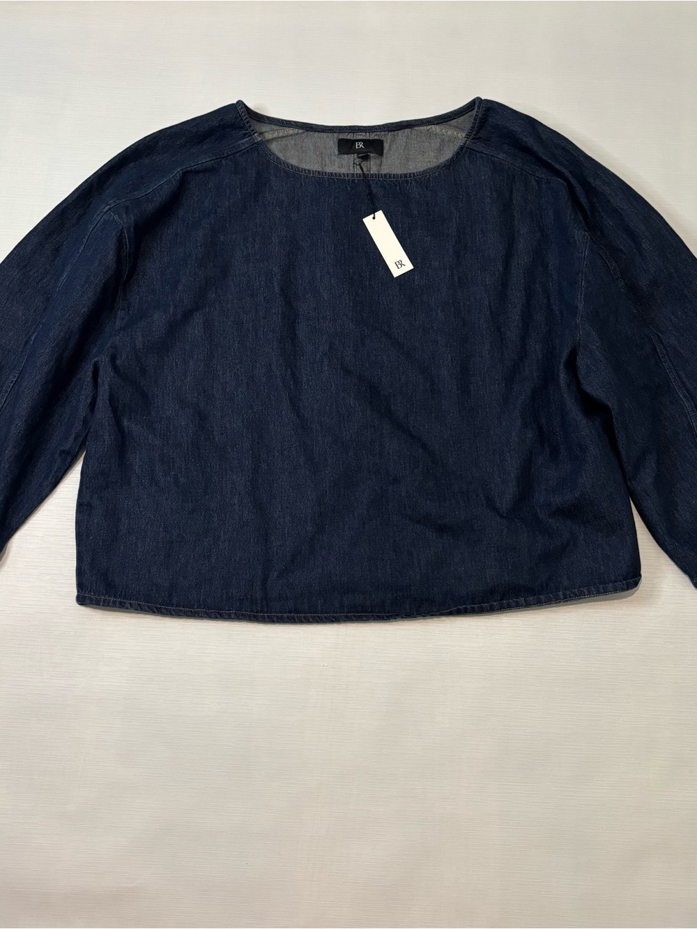 NWT Banana republic denim long sleeve blouse top Sz XL